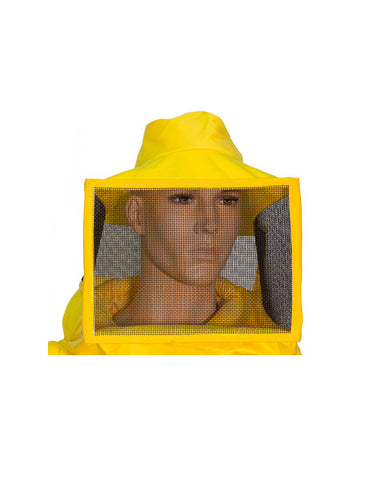 Maschera Quadrata Maschera quadrata ascellare in rete di  alluminio ad ampia visibilità con cappello  in doppio tessuto di cotone per maggiore  protezione